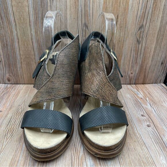 Coque Terra Anthropologie Sanne Shimmer Wrap Heels EU 39 - Picture 2 of 9